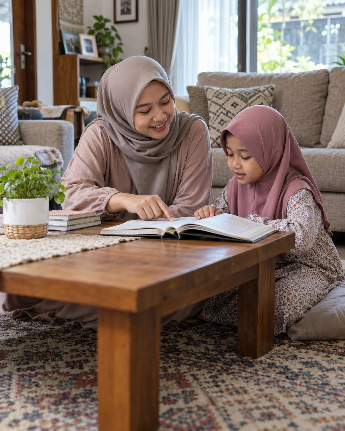 Gambaran les privat mengaji di rumah untuk keluarga Medan Deli