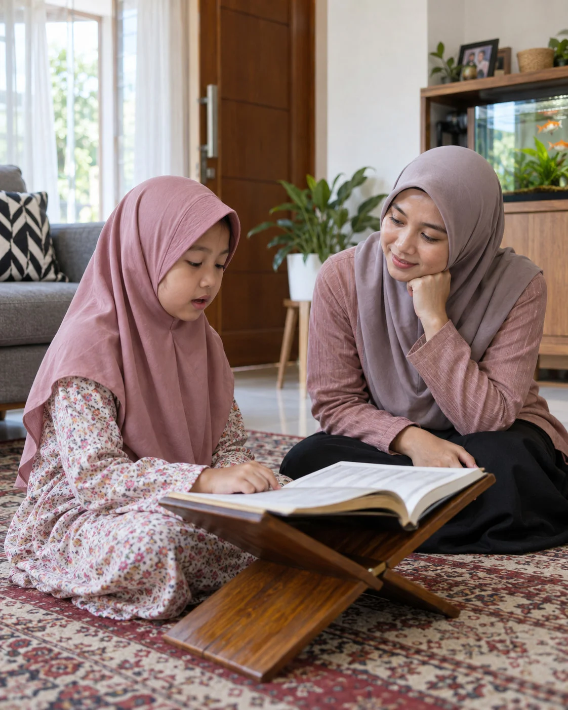 Gambaran les privat mengaji di rumah untuk keluarga Medan Selayang
