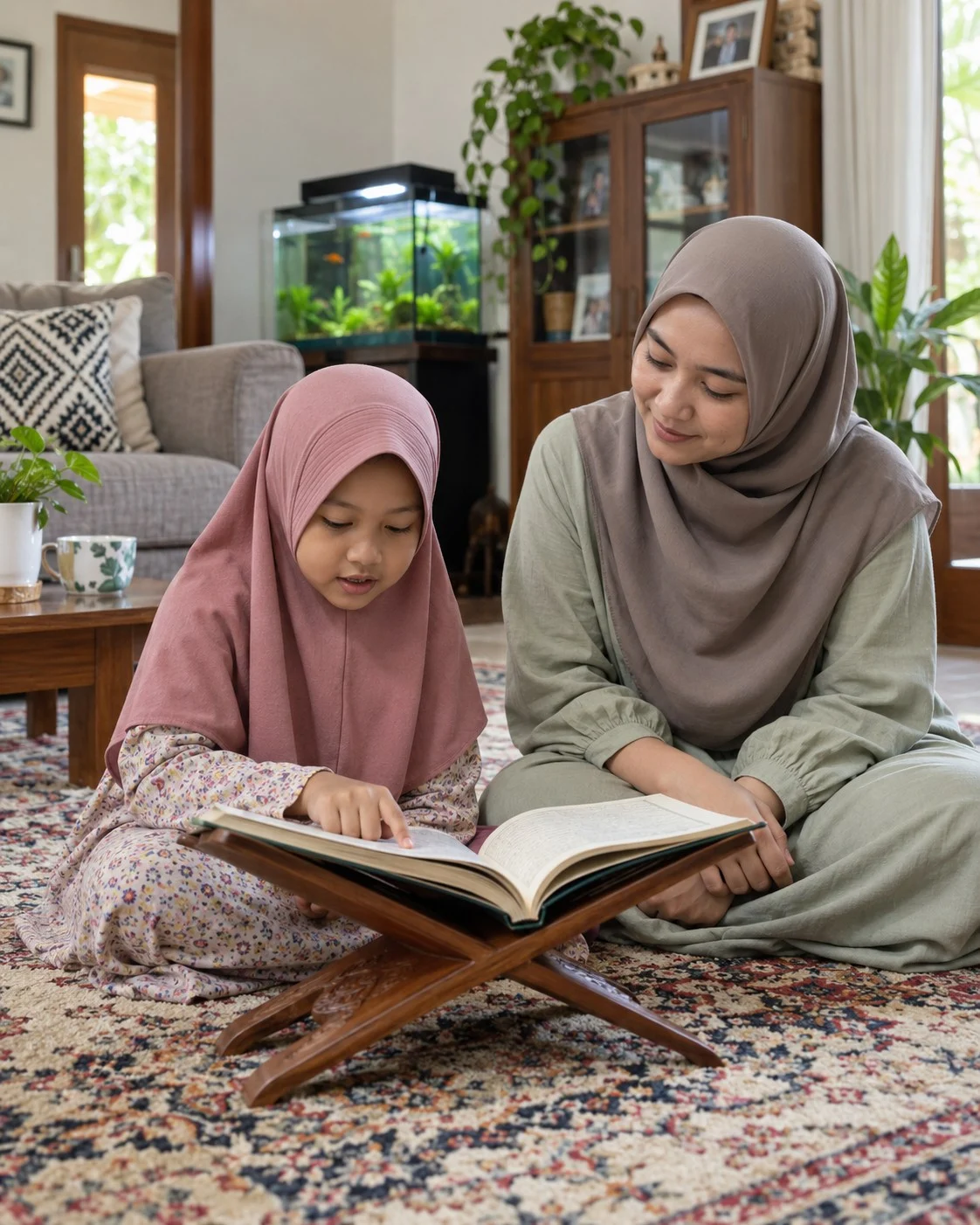 Gambaran les privat mengaji di rumah untuk keluarga Medan Marelan